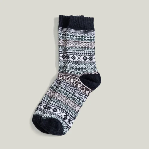 AnOther Goods - Another Winter Patterned Wool Socks - Ill
