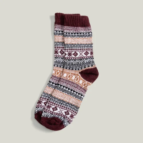 AnOther Goods - Another Winter Patterned Wool Socks - Ill