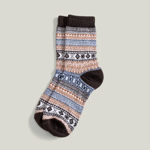 AnOther Goods - Another Winter Patterned Wool Socks - Ill