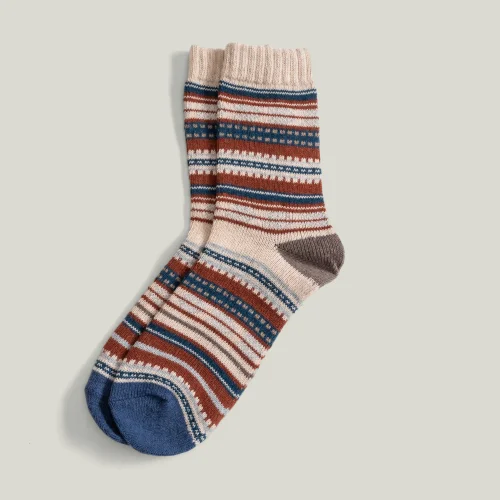 AnOther Goods - Another Winter Patterned Wool Socks -ıv