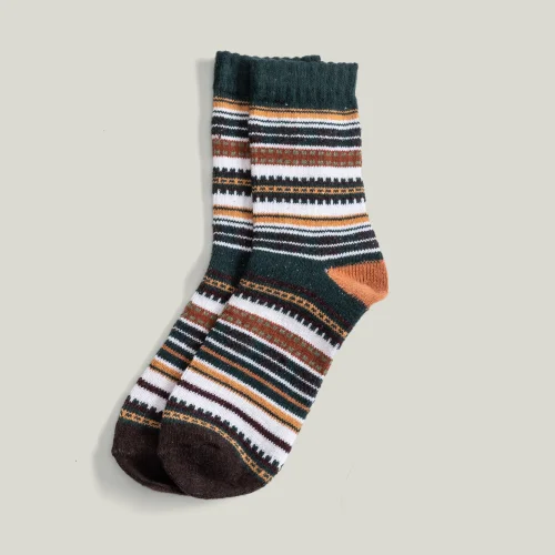 AnOther Goods - Another Winter Patterned Wool Socks -ıv