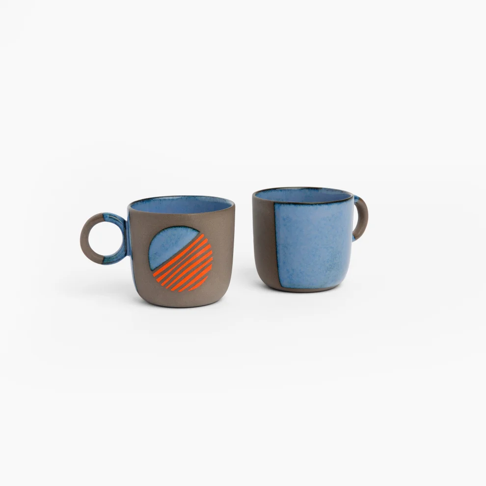 Yasemin Uğurlu Clay Works - Luna Zebra Espresso Cup