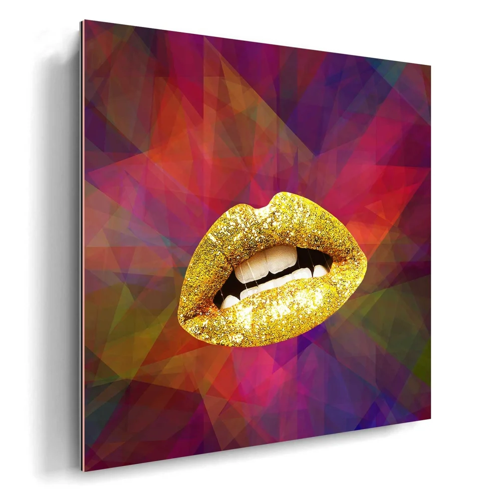 Lovinart - Golden Kiss By Koray Erkaya Tablo