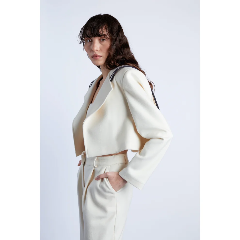 Wabi Sabi - Saıl Crop Cashmere Jacket