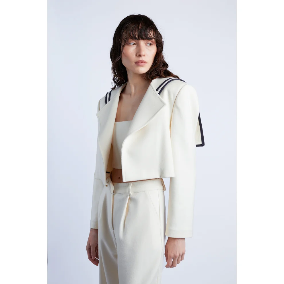 Wabi Sabi - Saıl Crop Cashmere Jacket