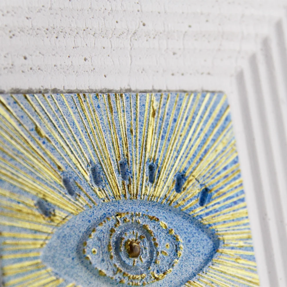 Coho Objet	 - Evileye Artistic Painting - Gilding Acrylic