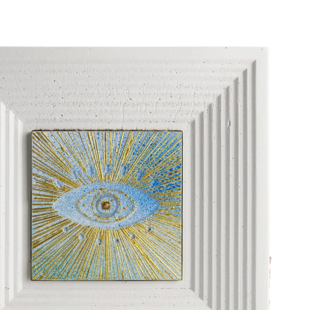 Coho Objet	 - Evileye Artistic Painting - Gilding Acrylic