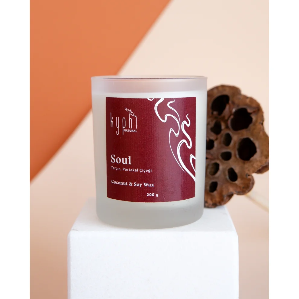 Kyphi Natural - Soul Candle Ccoconut And Soy Wax Candle