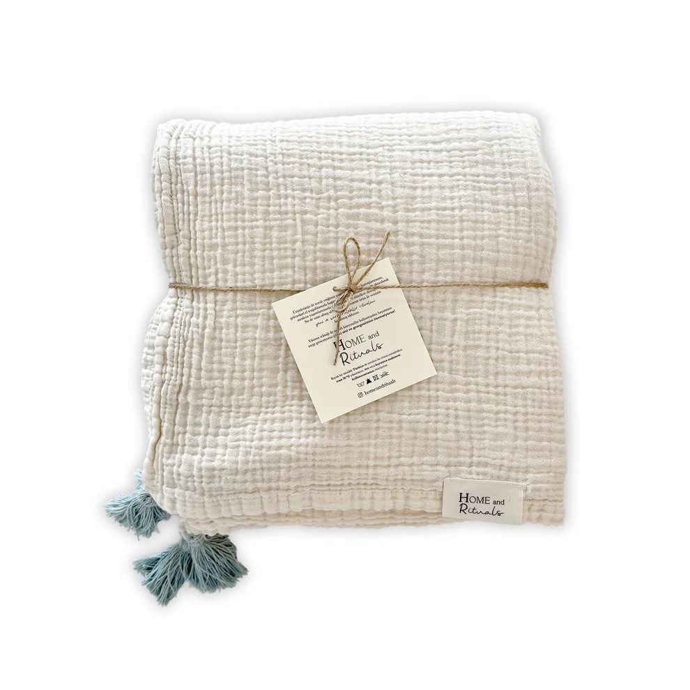 Home and Rituals - Natural 2 Layer Muslin Throw