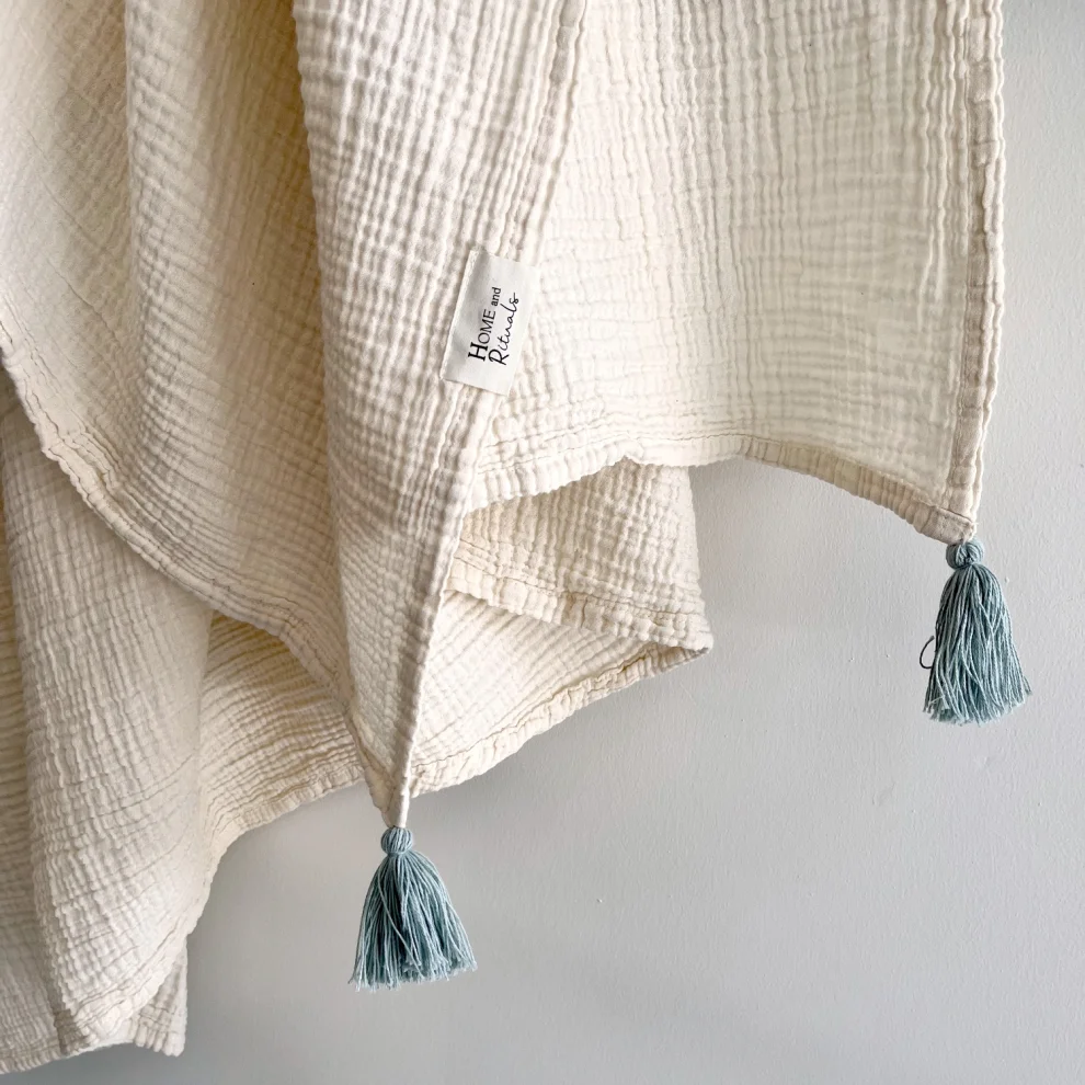 Home and Rituals - Natural 2 Layer Muslin Throw