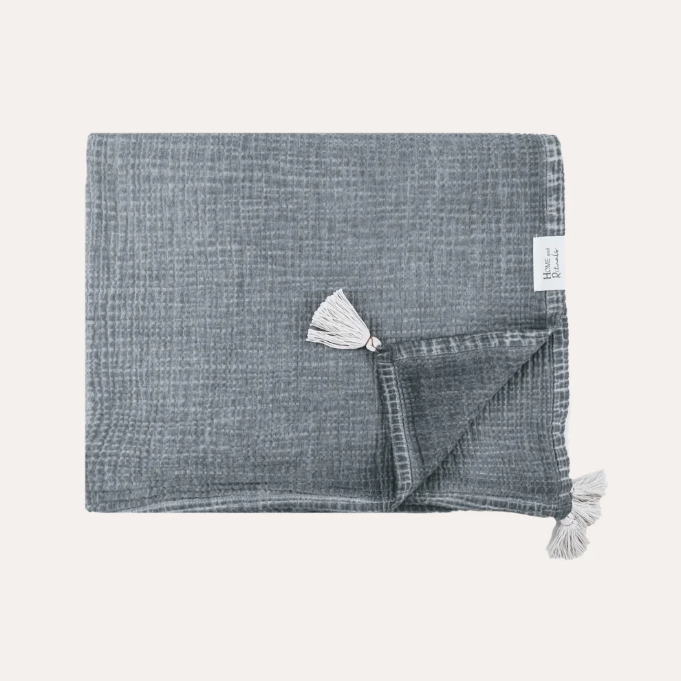 Home and Rituals - Stone 2 Layer Muslin Throw