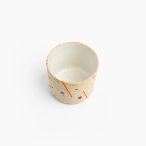 Yasemin Uğurlu Clay Works - Bliss Dottie White Cup