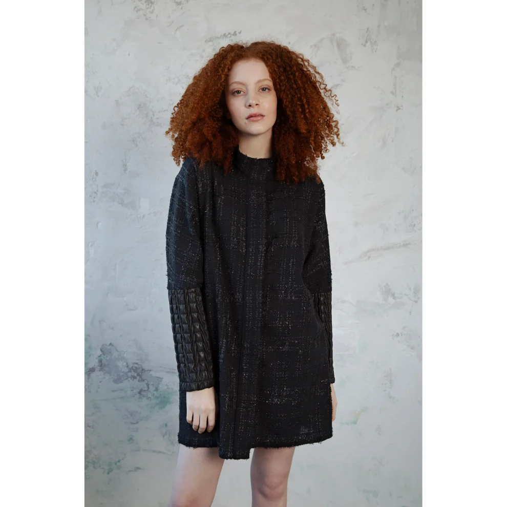 Mirimalist 	 - Vega Tweed Oversize Jacket/dress