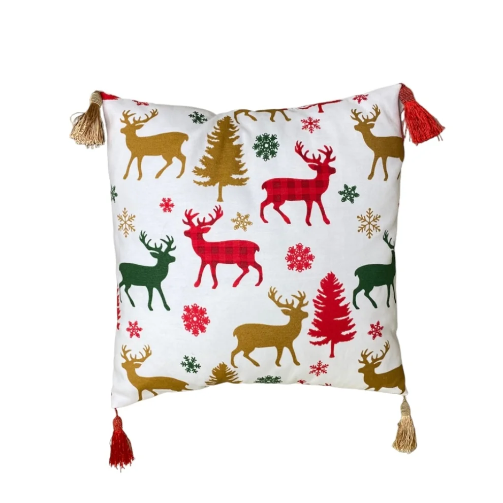 Lua Deer Pattern Pillow hipicon