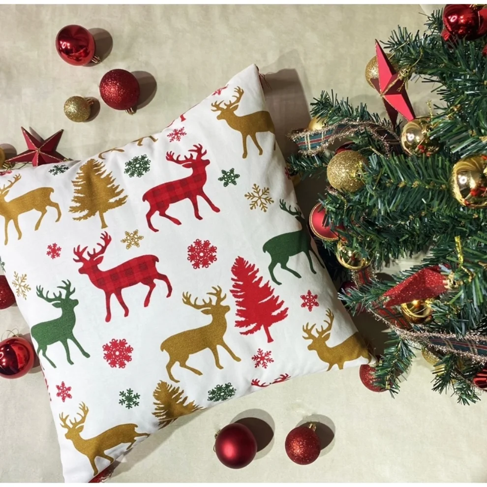 Lua Deer Pattern Pillow hipicon