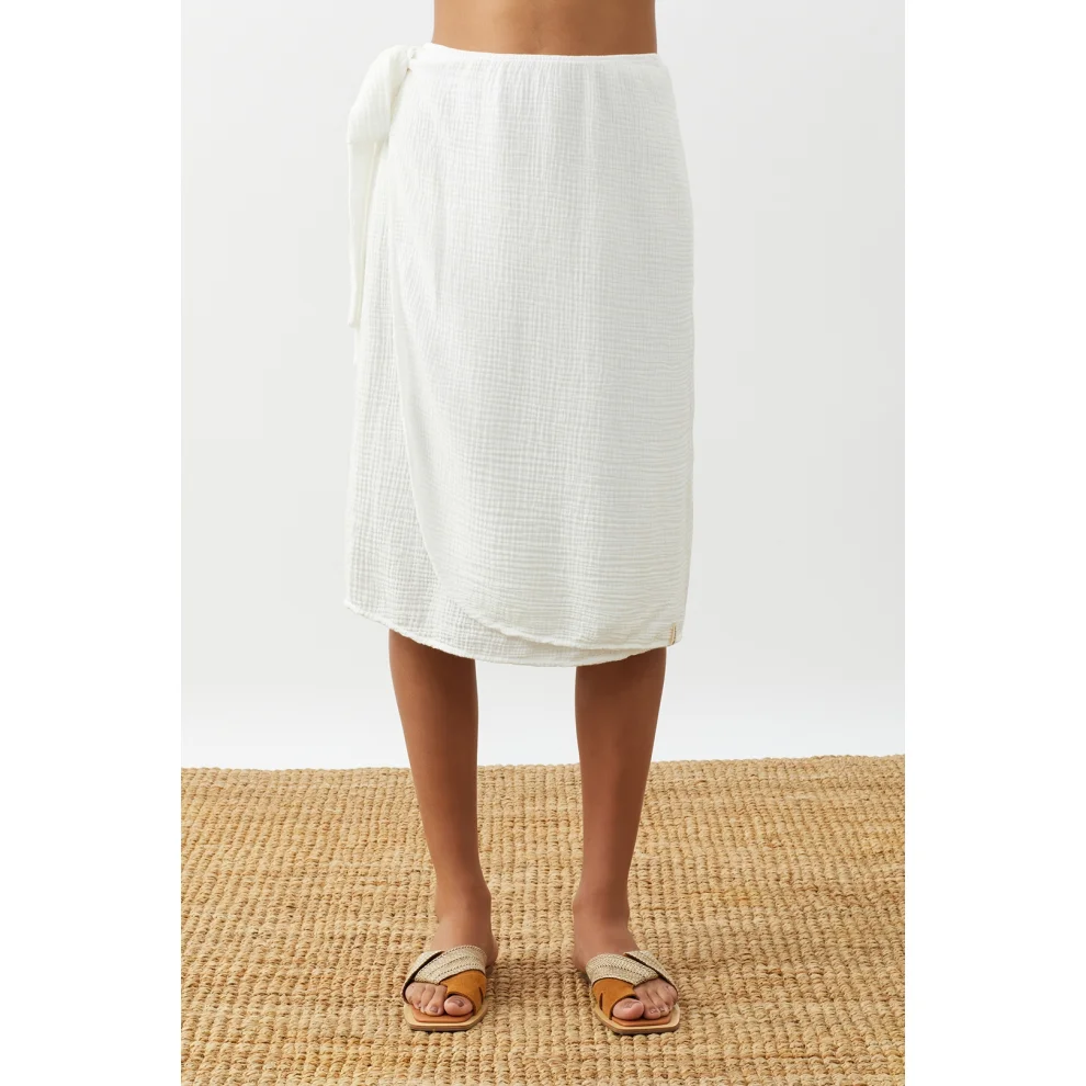 Why Emma - Tie Muslin Wrapped Skirt