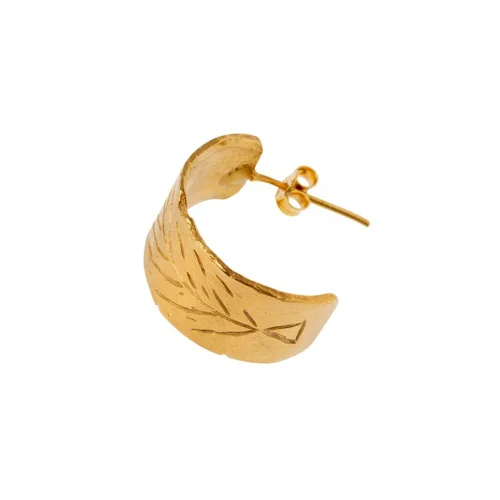 Monapetra - Branch Patterned Ring Earrings