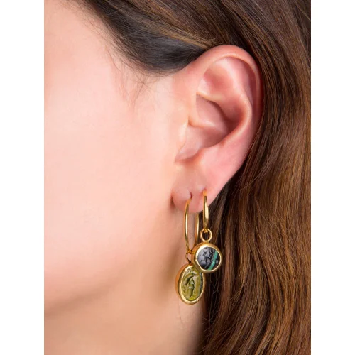 Monapetra - Intaglio Ring Earrings