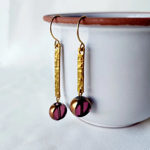 POJWoman by Pelin Özerson - Aysmetrical Glass Earrings