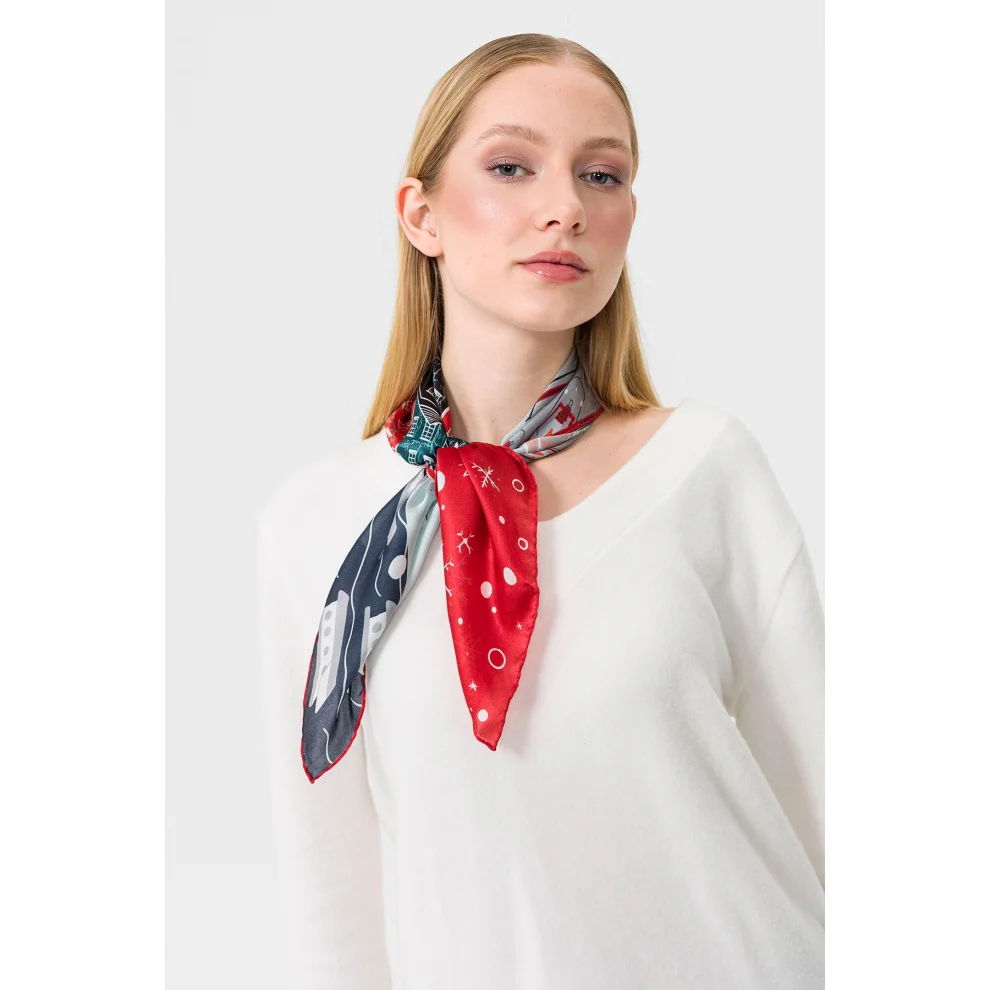 To's - Hallstat, Austria Silk Foulard