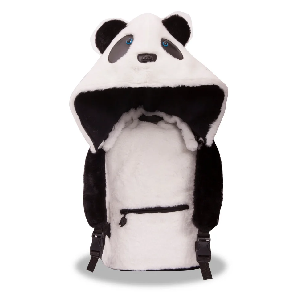 Morikukko - Kids Panda Kapüşonlu Sırt Çantası