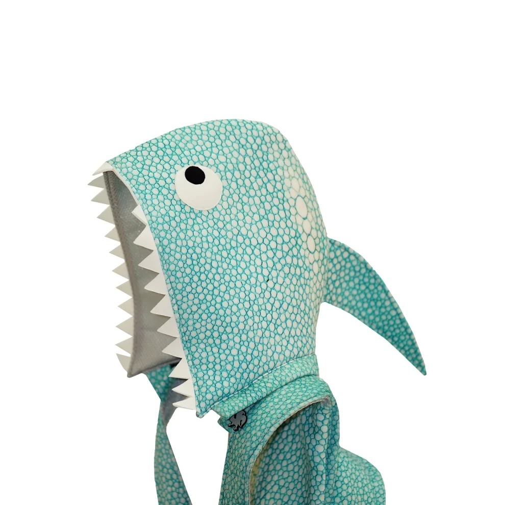 Morikukko - Kids Shark Kapüşonlu Sırt Çantası
