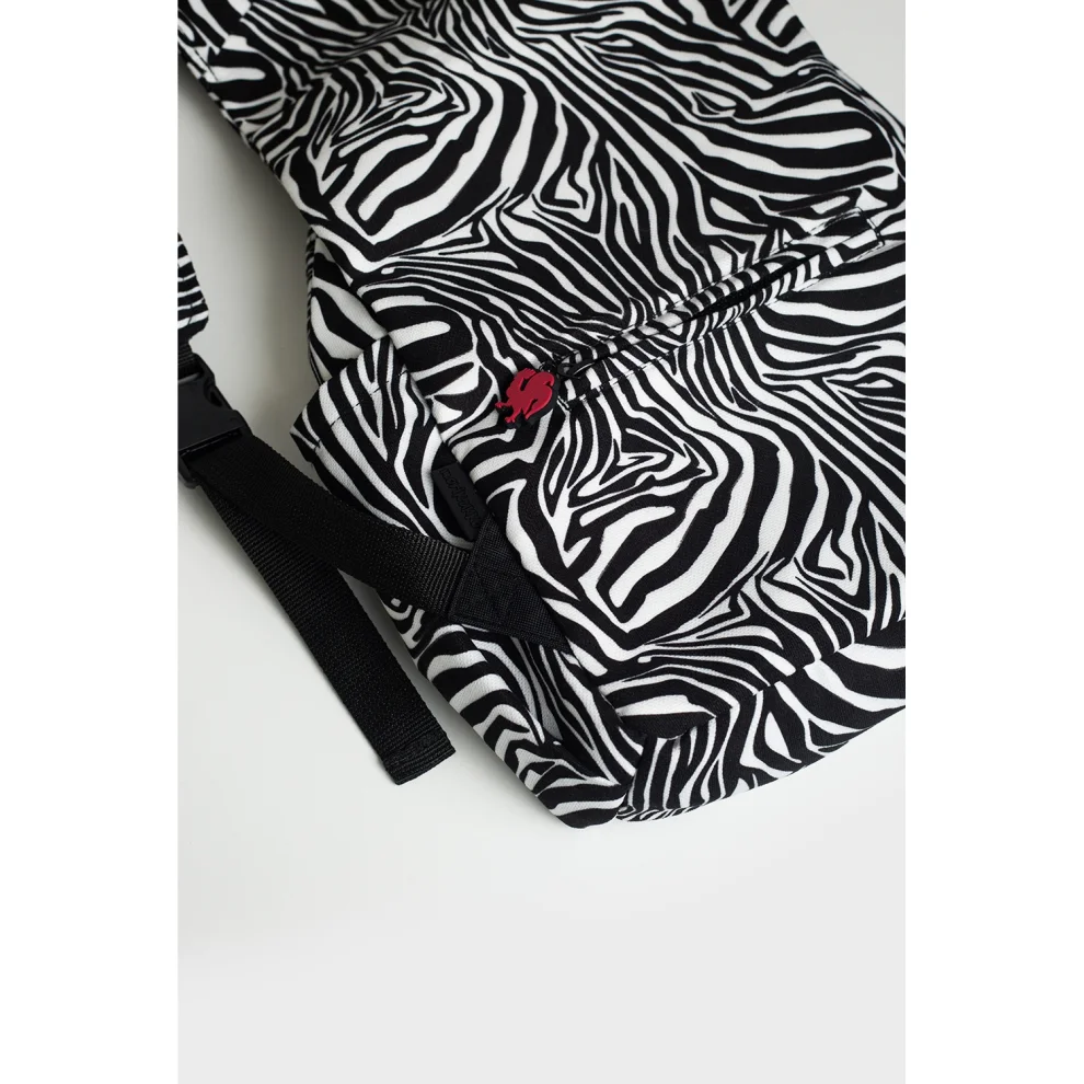 Morikukko - Kids Zebra Hooded Backpack