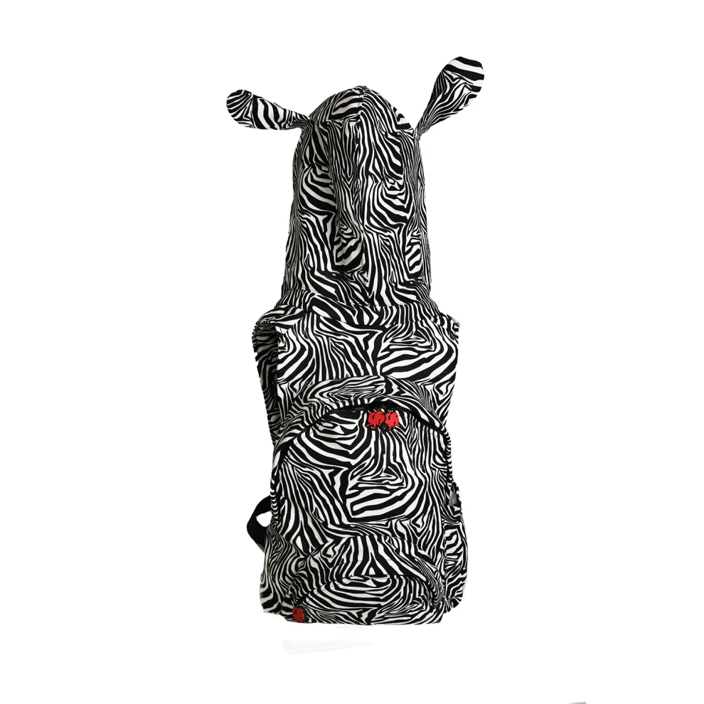 Morikukko - Kids Zebra Hooded Backpack