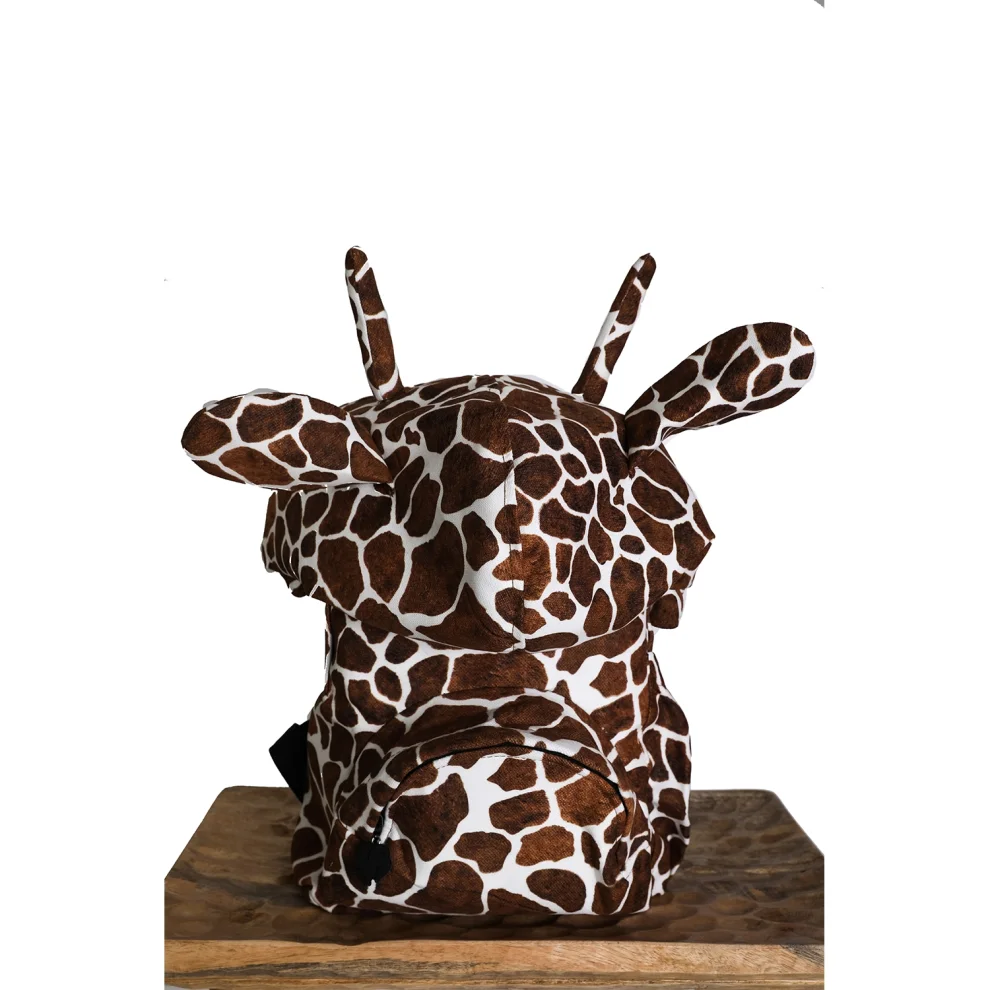 Morikukko - Kids Giraffe Hooded Backpack