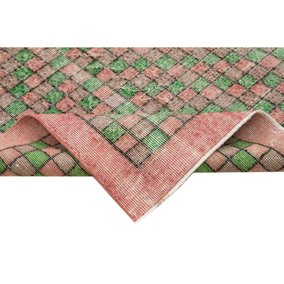 Rug N Carpet - Amy El Dokuma Geometrik Desen Halı 120x 320cm