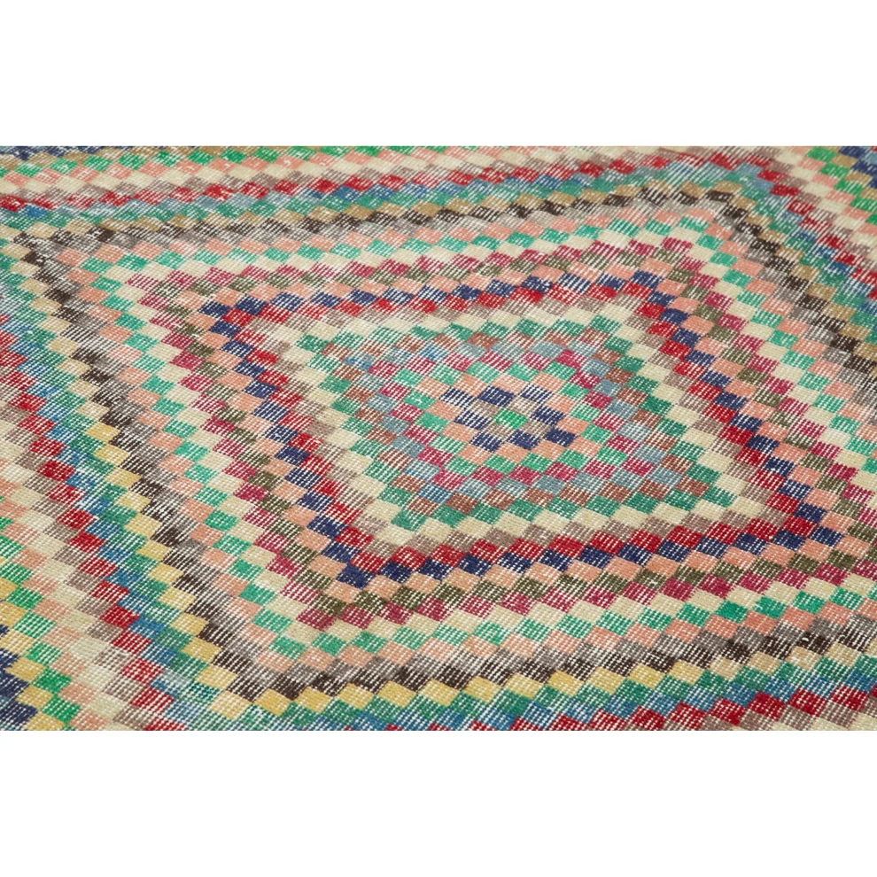 Rug N Carpet - Anna Hand-knotted Anatolian Geometric Rug 167x 295cm