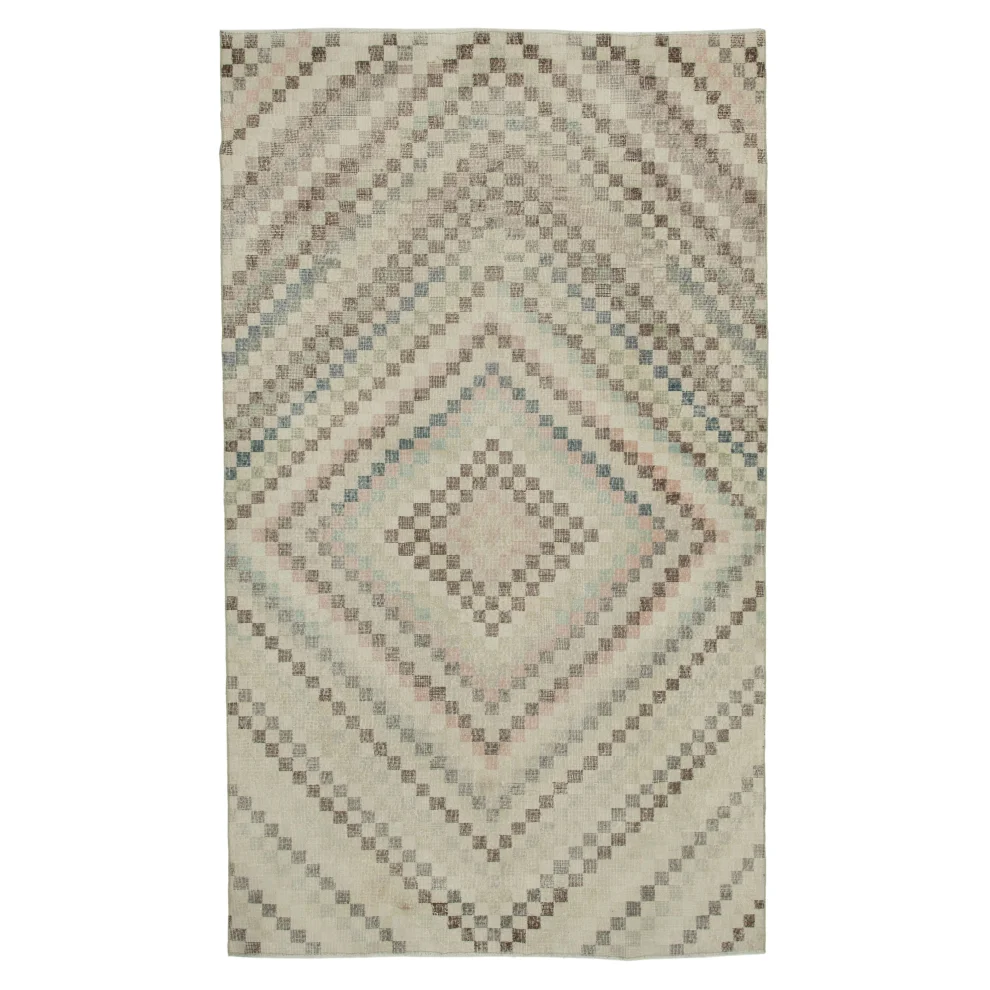 Rug N Carpet - Angelica Hand-knotted Oriental Geometric Rug 178x 304cm