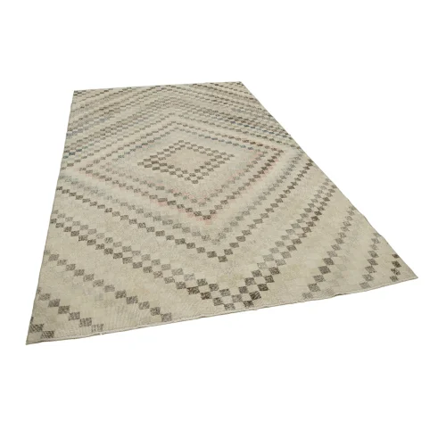 Rug N Carpet - Bertha El Dokuma Geometrik Desen Halı 178x 304cm