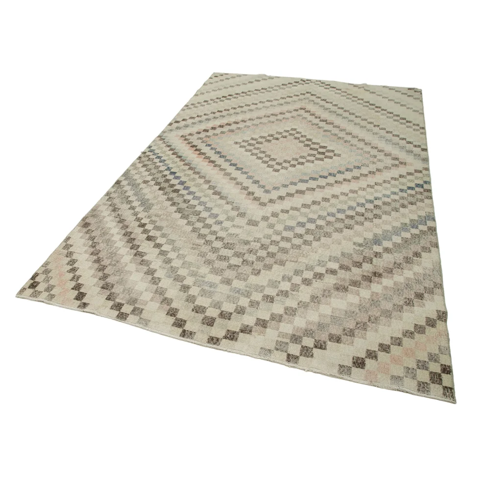 Rug N Carpet - Bertha El Dokuma Geometrik Desen Halı 178x 304cm