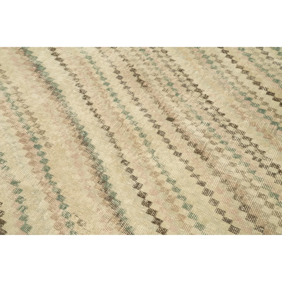 Rug N Carpet - Eula El Dokuma Geometrik Desen Halı 173x 274cm