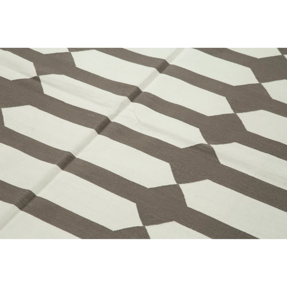 Rug N Carpet - Janet El Dokuma Dhurrie Kilim 185x 266cm
