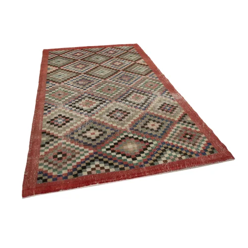 Rug N Carpet - Jennifer El Dokuma Geometrik Desen Halı