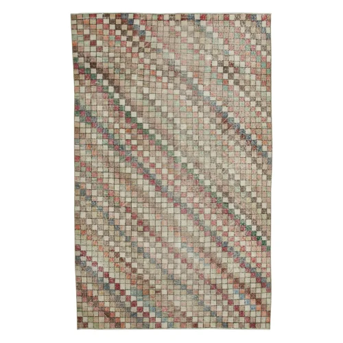Rug N Carpet - Lola El Dokuma Geometrik Desen Halı