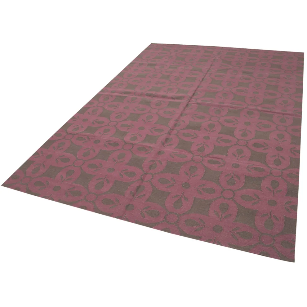 Rug N Carpet - Charlene Handmade Geometric Dhurrie Rug 185x 269cm
