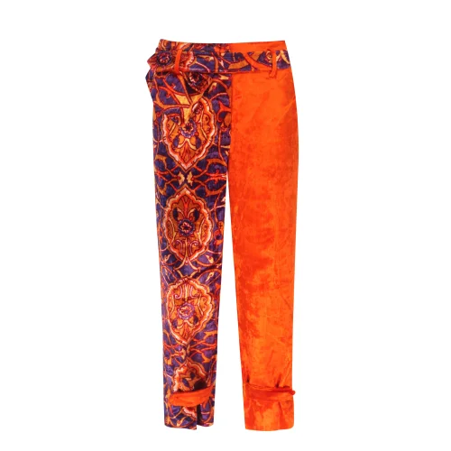 Bashaques - Wearable Art Product - Silk Velvet Pants