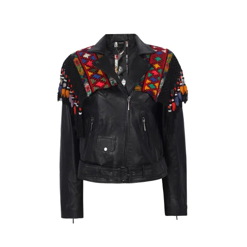 Bashaques - Özbek Accessory Leather Jacket - Ill