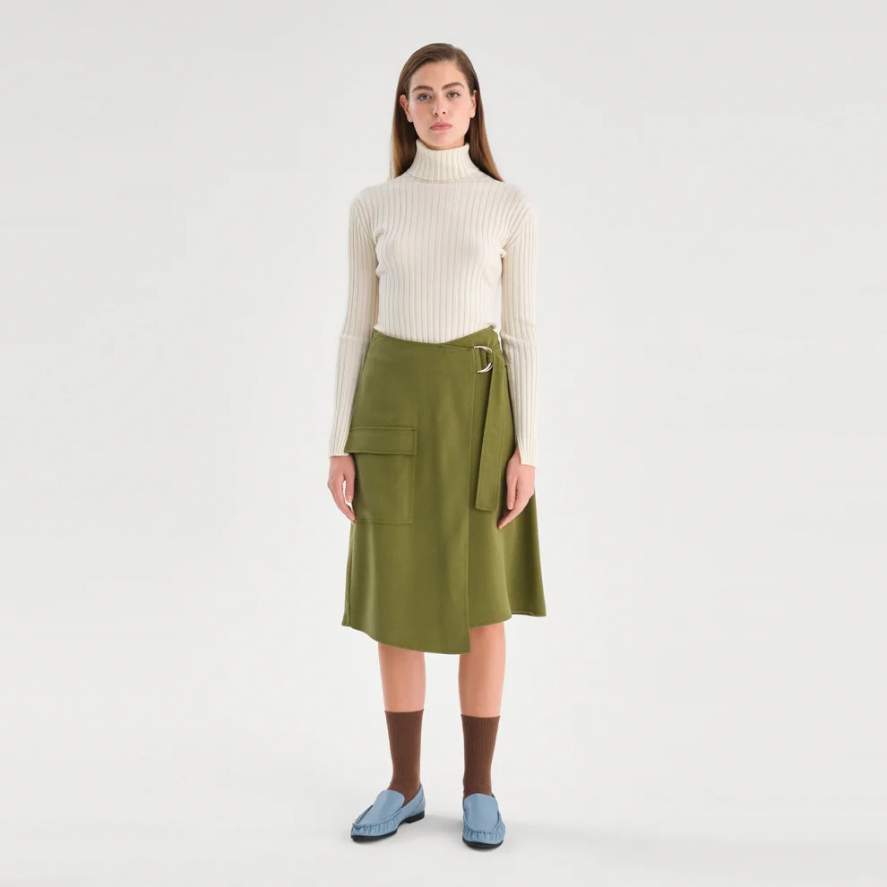 House of IKA - D-ring Asymmetrical Skirt