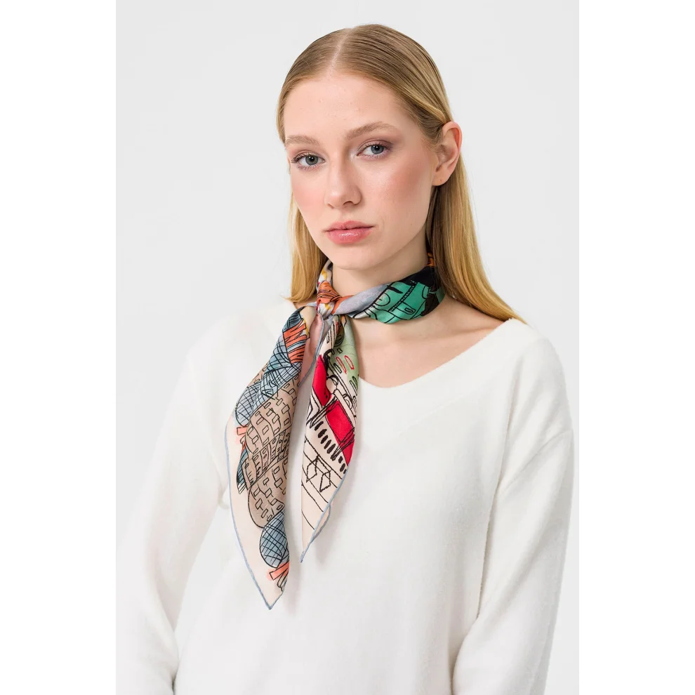 To's - Prague, Czech Republic Silk Foulard