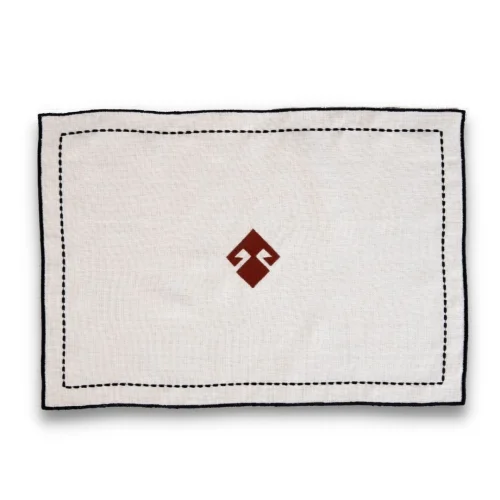 Well Studio Store - Linen Placemat Service With Motifs In The Wellmade Collection Handel