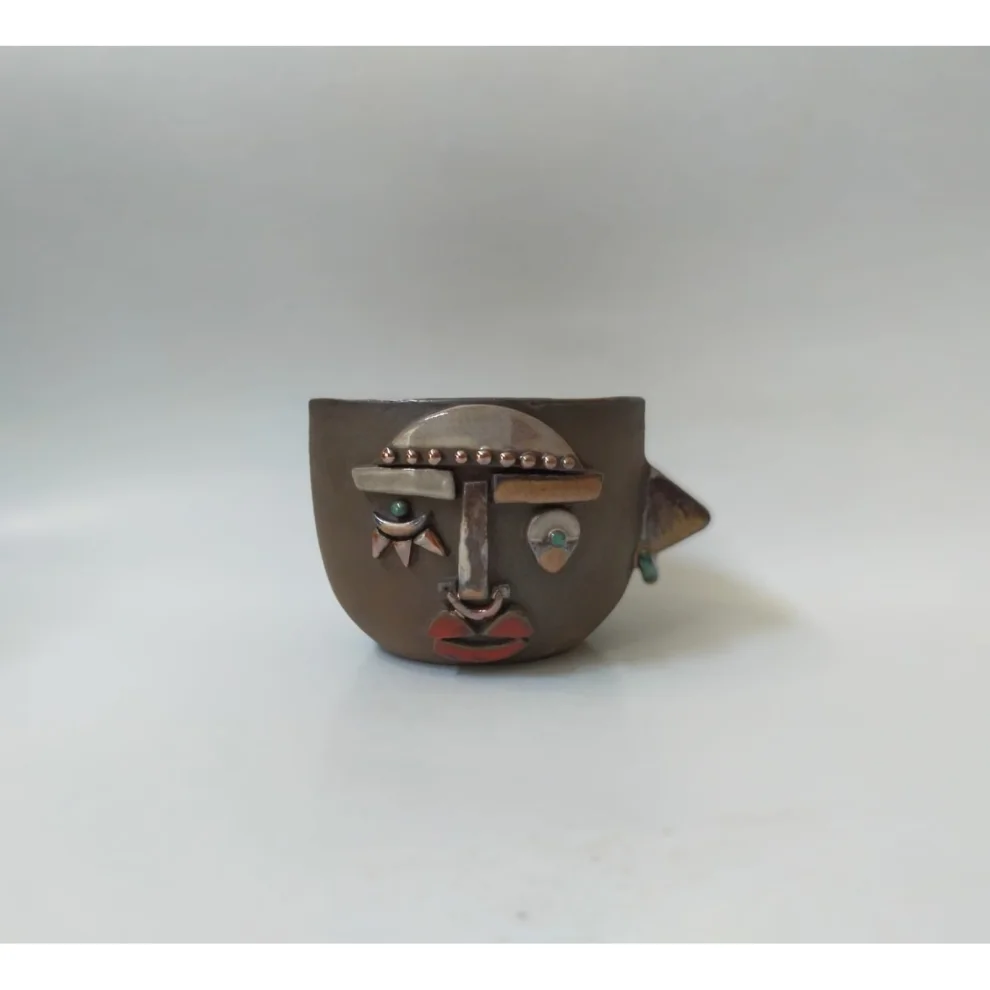 Buf Seramik - Small Mask Cup -ıv