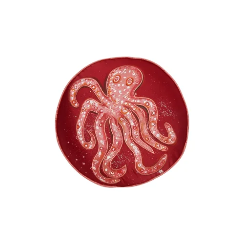Alpaq Studio - Octopus Hand Painted Silk Cushion