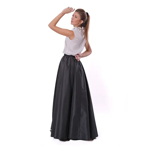 Mezz - Tafta Maxi Flared Skirt