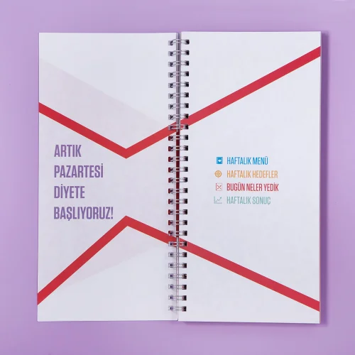 PK Design - Pazartesileri Diyete Başlayanlar Kulübü Defter