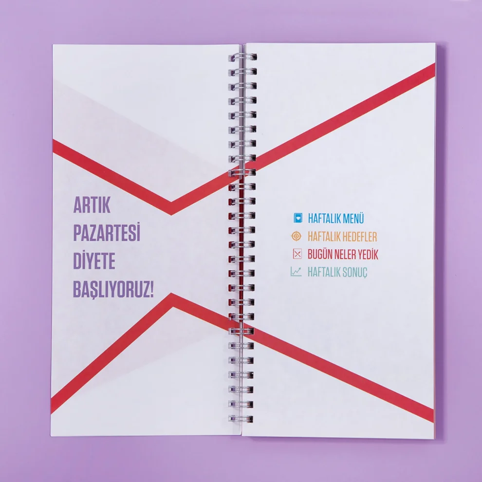 PK Design - Pazartesileri Diyete Başlayanlar Kulübü Defter