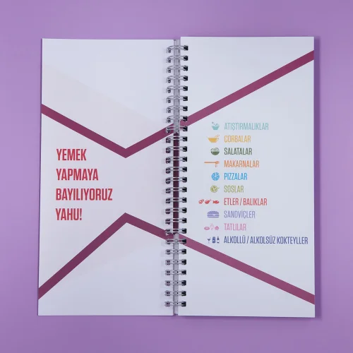 PK Design - Yemek Yapmaya Bayılanlar Kulübü Defter